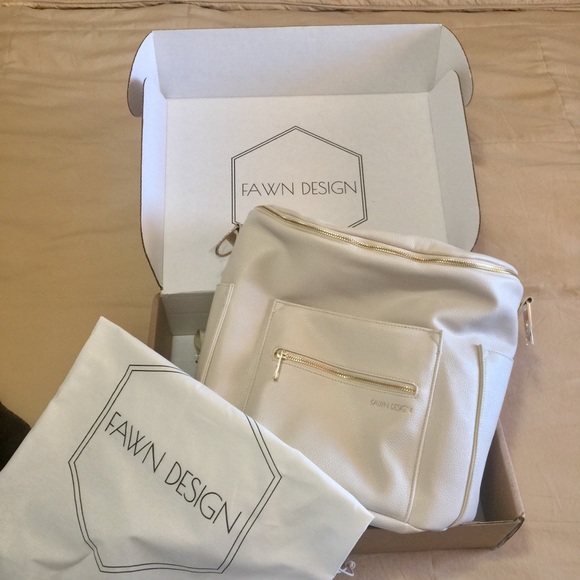 Fawn Design Handbags - Limited Edition Oatmeal Fawn Design Diaper Bag